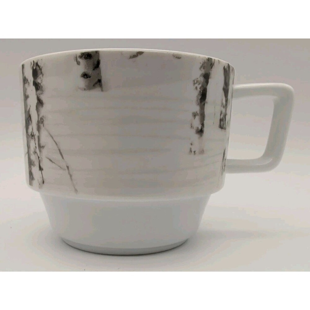 Pier 1 Snow Forest Stacking Mug Birch Tree Winter Replacement Bottom